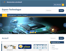 Tablet Screenshot of espacetechnologue.com
